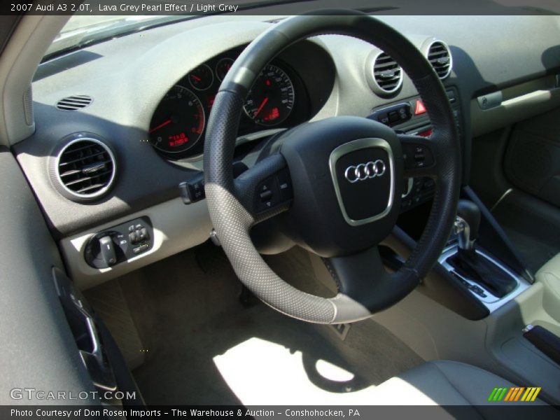 Lava Grey Pearl Effect / Light Grey 2007 Audi A3 2.0T