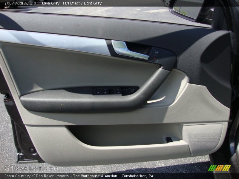 Lava Grey Pearl Effect / Light Grey 2007 Audi A3 2.0T