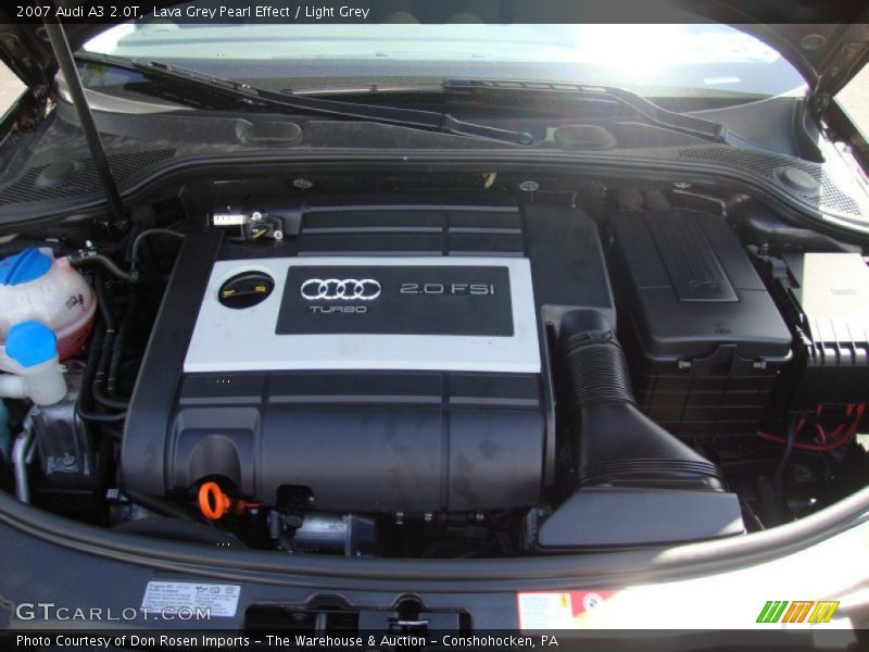  2007 A3 2.0T Engine - 2.0 Liter FSI Turbocharged DOHC 16-Valve 4 Cylinder