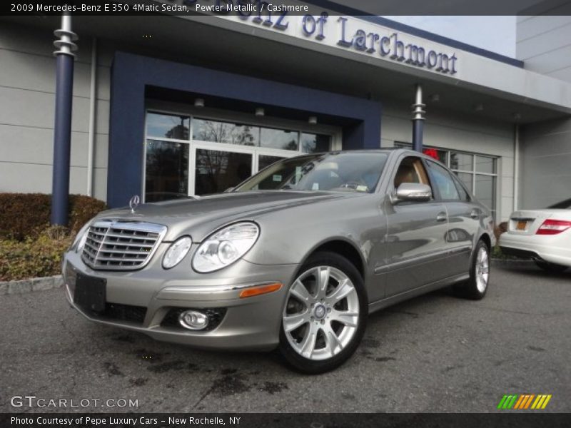 Pewter Metallic / Cashmere 2009 Mercedes-Benz E 350 4Matic Sedan