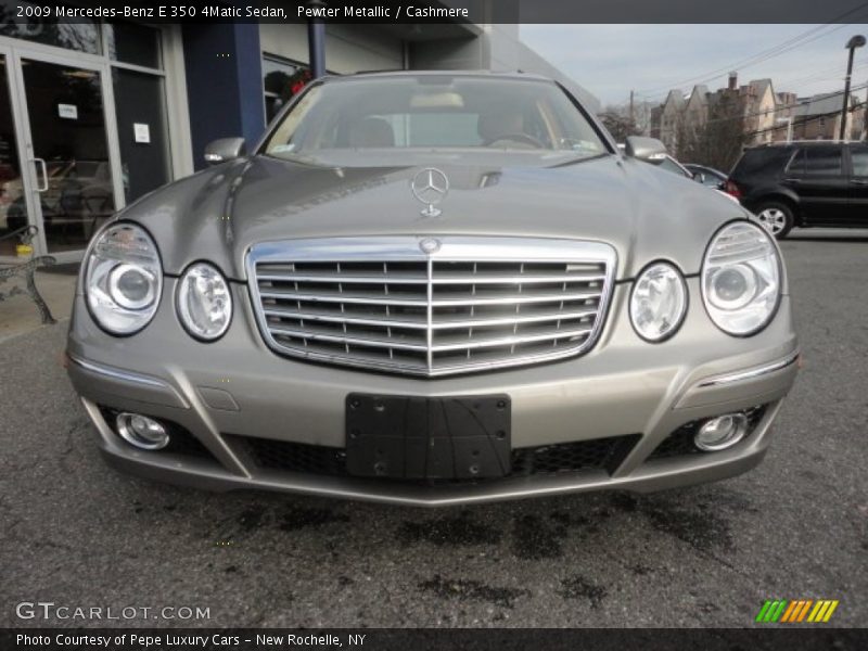 Pewter Metallic / Cashmere 2009 Mercedes-Benz E 350 4Matic Sedan