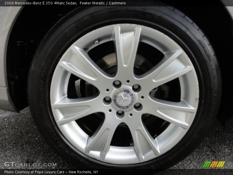 Pewter Metallic / Cashmere 2009 Mercedes-Benz E 350 4Matic Sedan