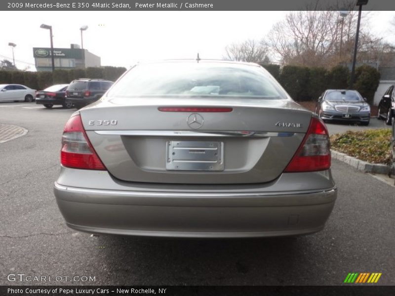 Pewter Metallic / Cashmere 2009 Mercedes-Benz E 350 4Matic Sedan