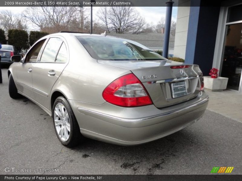 Pewter Metallic / Cashmere 2009 Mercedes-Benz E 350 4Matic Sedan