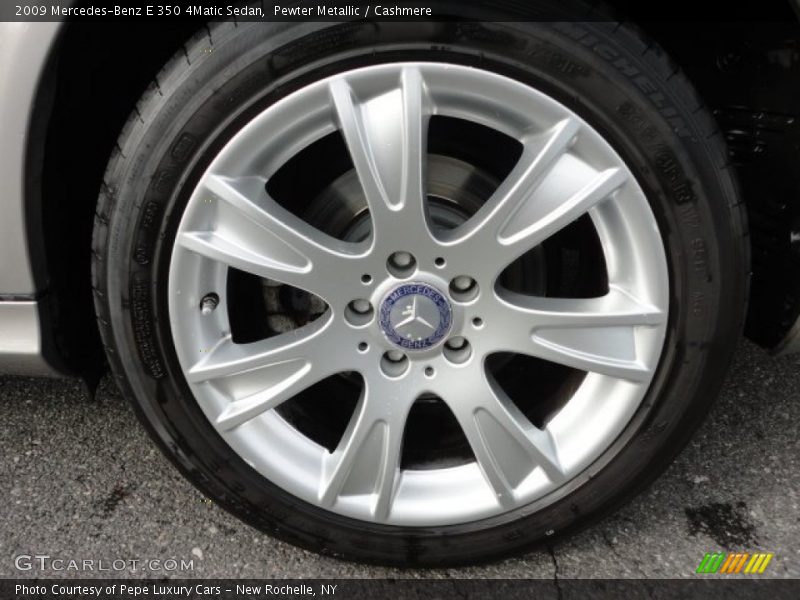 Pewter Metallic / Cashmere 2009 Mercedes-Benz E 350 4Matic Sedan