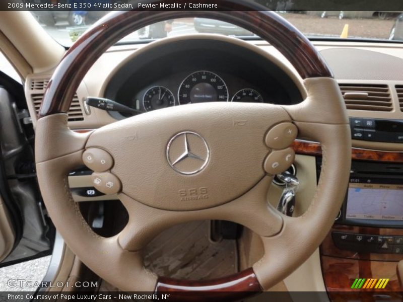 Pewter Metallic / Cashmere 2009 Mercedes-Benz E 350 4Matic Sedan