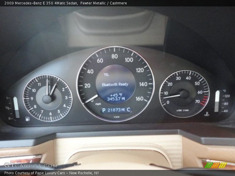 Pewter Metallic / Cashmere 2009 Mercedes-Benz E 350 4Matic Sedan