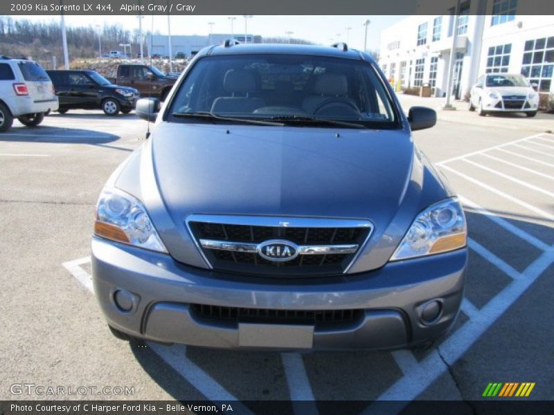 Alpine Gray / Gray 2009 Kia Sorento LX 4x4
