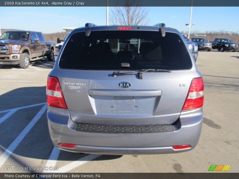 Alpine Gray / Gray 2009 Kia Sorento LX 4x4