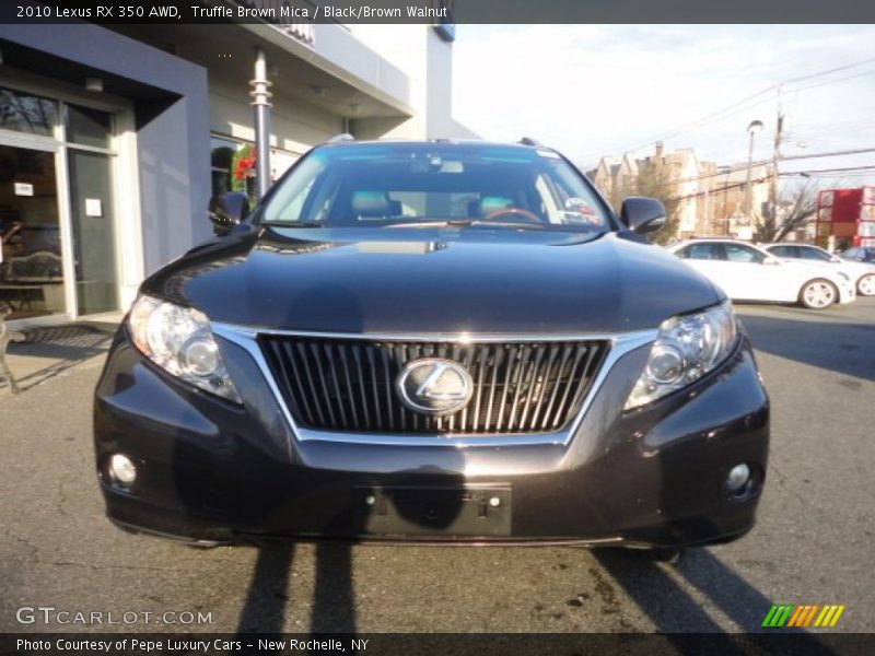 Truffle Brown Mica / Black/Brown Walnut 2010 Lexus RX 350 AWD