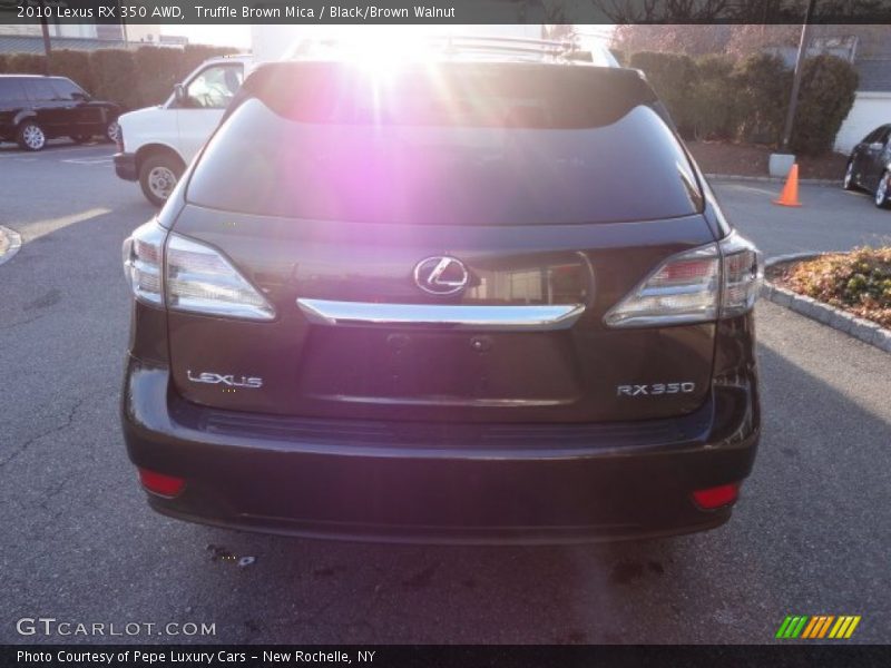 Truffle Brown Mica / Black/Brown Walnut 2010 Lexus RX 350 AWD