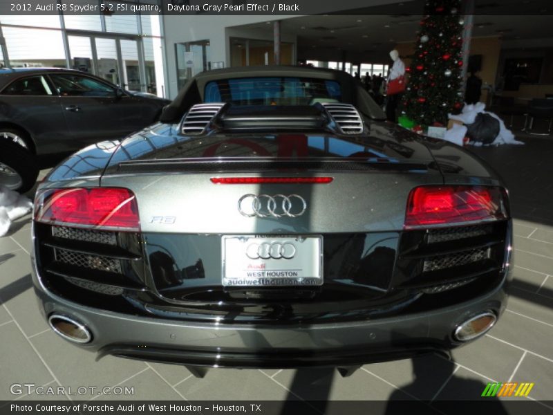 Daytona Gray Pearl Effect / Black 2012 Audi R8 Spyder 5.2 FSI quattro