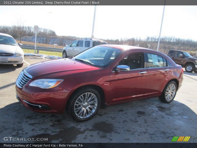 Deep Cherry Red Crystal Pearl / Black 2011 Chrysler 200 Limited