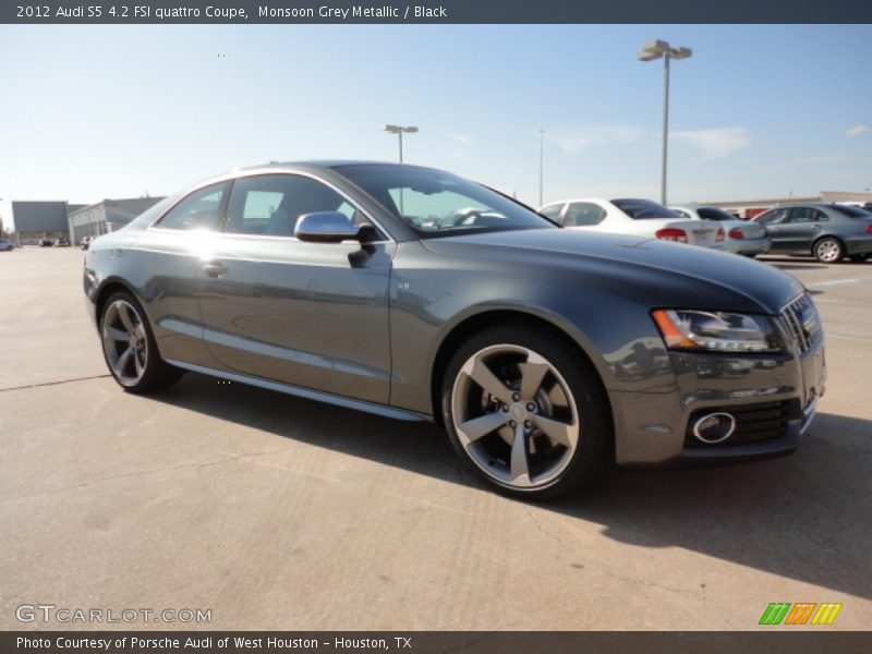 Monsoon Grey Metallic / Black 2012 Audi S5 4.2 FSI quattro Coupe
