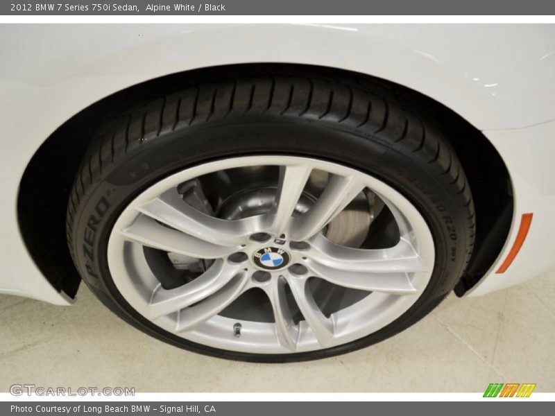 Alpine White / Black 2012 BMW 7 Series 750i Sedan