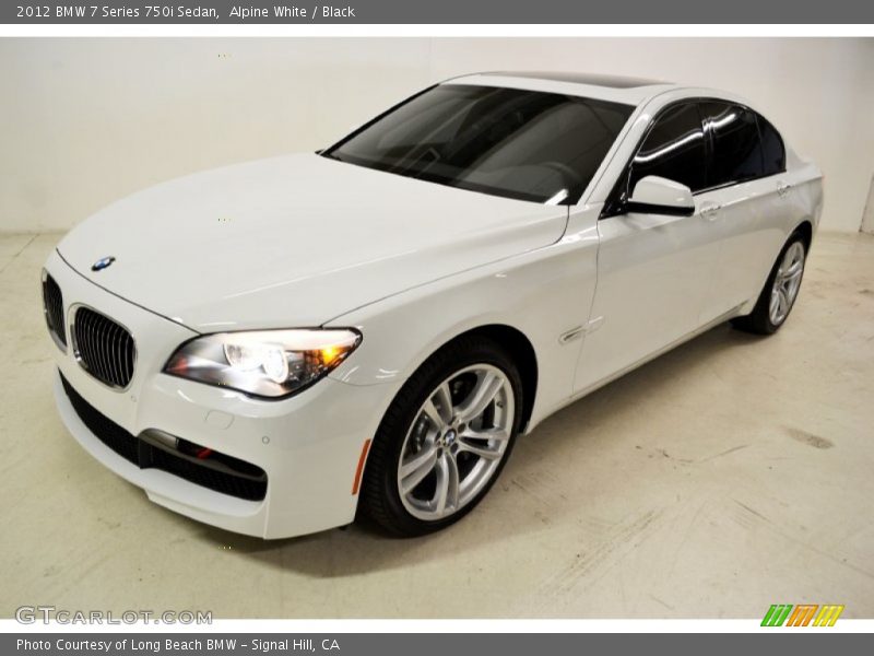 Alpine White / Black 2012 BMW 7 Series 750i Sedan