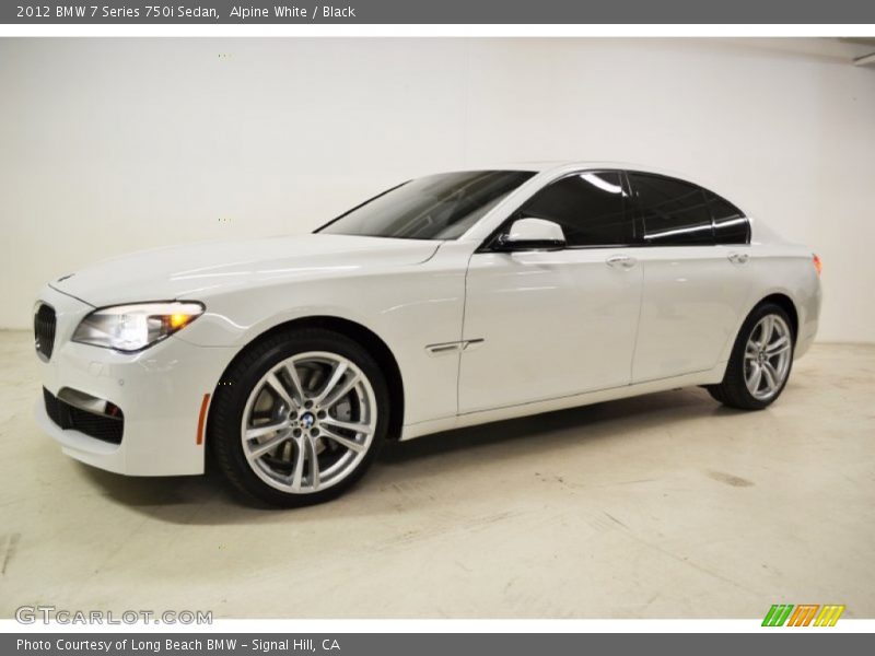 Alpine White / Black 2012 BMW 7 Series 750i Sedan