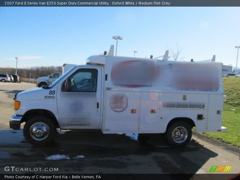 Oxford White / Medium Flint Grey 2007 Ford E Series Van E350 Super Duty Commercial Utility