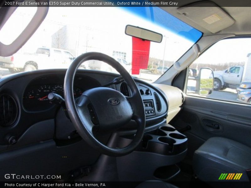 Oxford White / Medium Flint Grey 2007 Ford E Series Van E350 Super Duty Commercial Utility