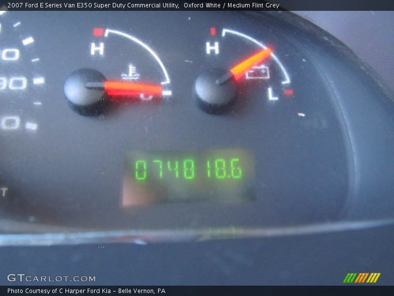 Oxford White / Medium Flint Grey 2007 Ford E Series Van E350 Super Duty Commercial Utility