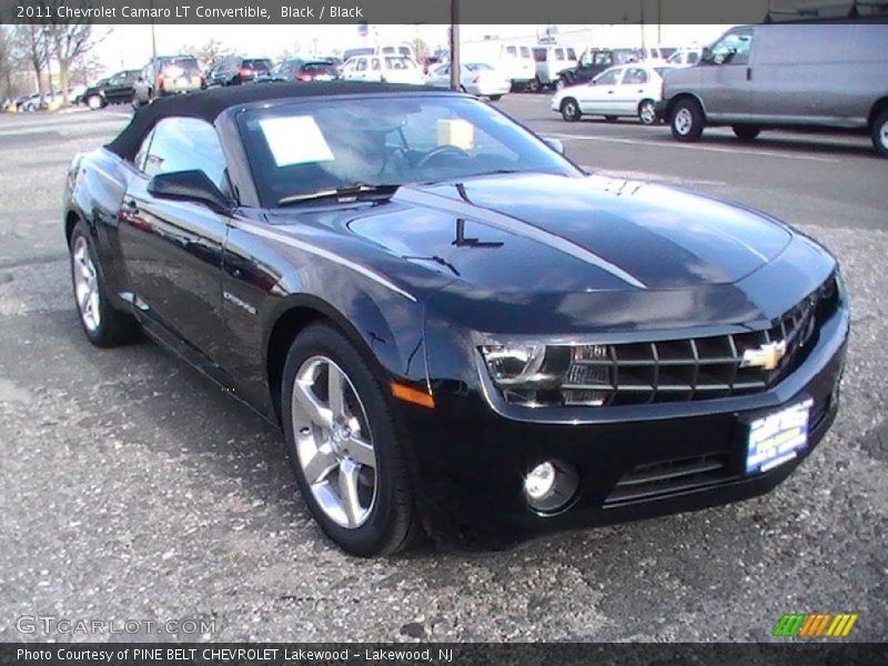 Black / Black 2011 Chevrolet Camaro LT Convertible