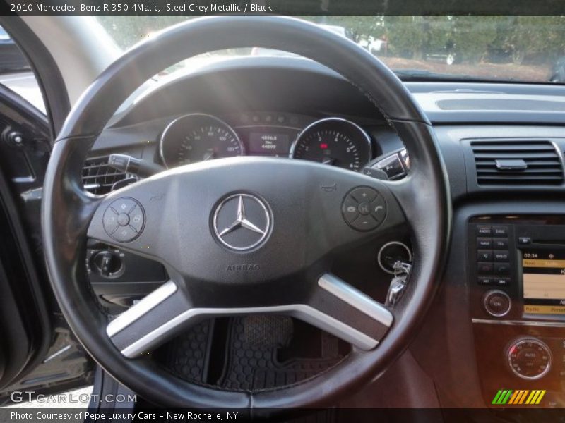 Steel Grey Metallic / Black 2010 Mercedes-Benz R 350 4Matic