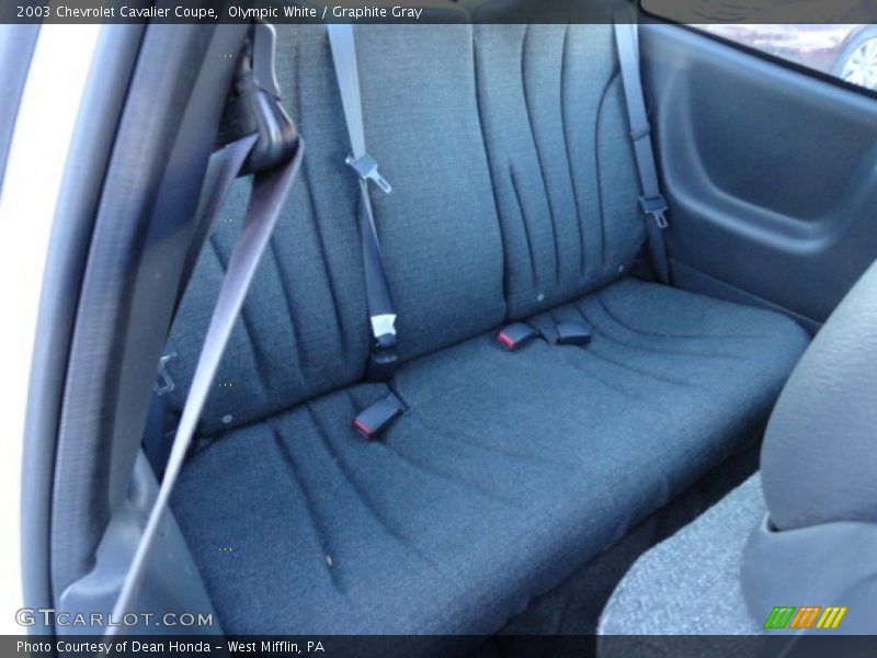 Olympic White / Graphite Gray 2003 Chevrolet Cavalier Coupe