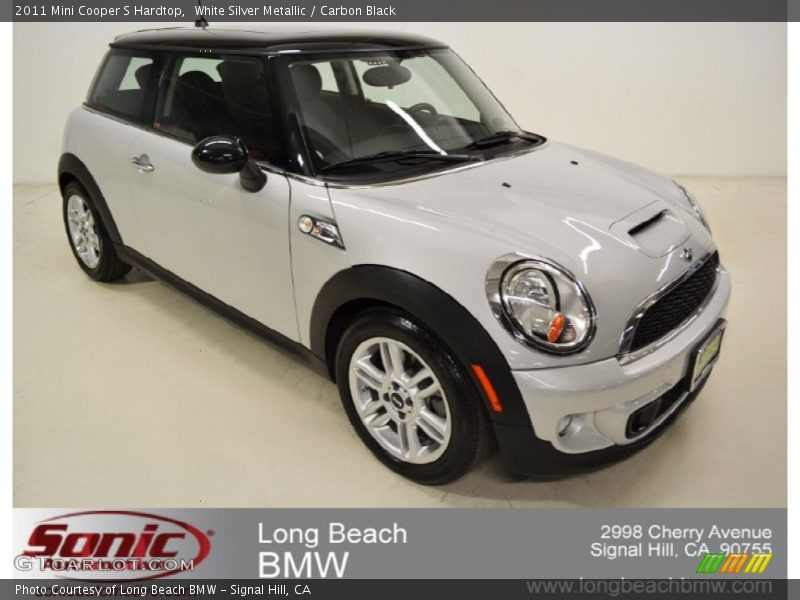 White Silver Metallic / Carbon Black 2011 Mini Cooper S Hardtop