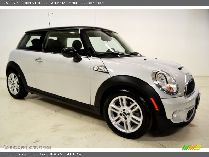 White Silver Metallic / Carbon Black 2011 Mini Cooper S Hardtop