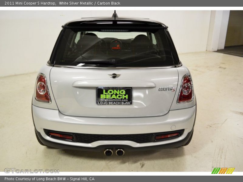 White Silver Metallic / Carbon Black 2011 Mini Cooper S Hardtop