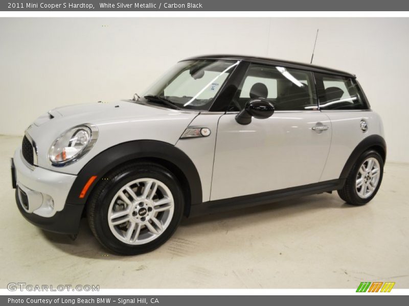 White Silver Metallic / Carbon Black 2011 Mini Cooper S Hardtop
