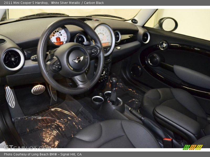 White Silver Metallic / Carbon Black 2011 Mini Cooper S Hardtop