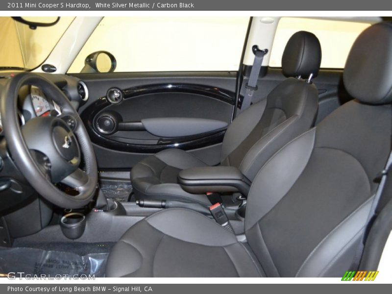 White Silver Metallic / Carbon Black 2011 Mini Cooper S Hardtop