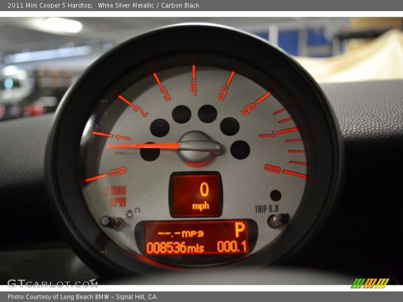 White Silver Metallic / Carbon Black 2011 Mini Cooper S Hardtop