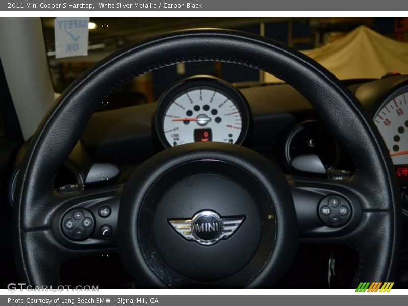 White Silver Metallic / Carbon Black 2011 Mini Cooper S Hardtop