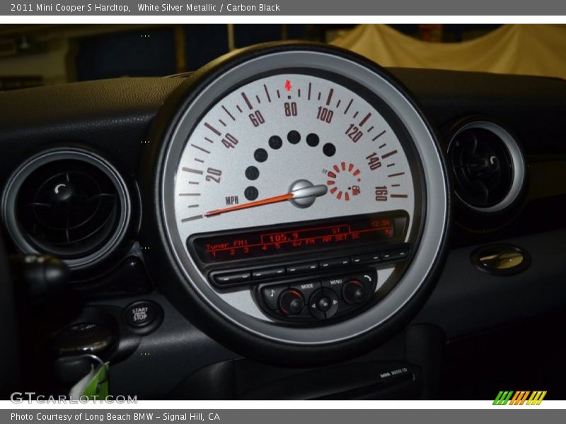 White Silver Metallic / Carbon Black 2011 Mini Cooper S Hardtop