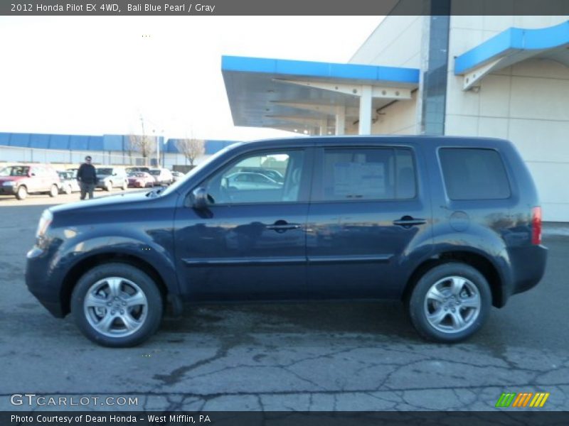 Bali Blue Pearl / Gray 2012 Honda Pilot EX 4WD