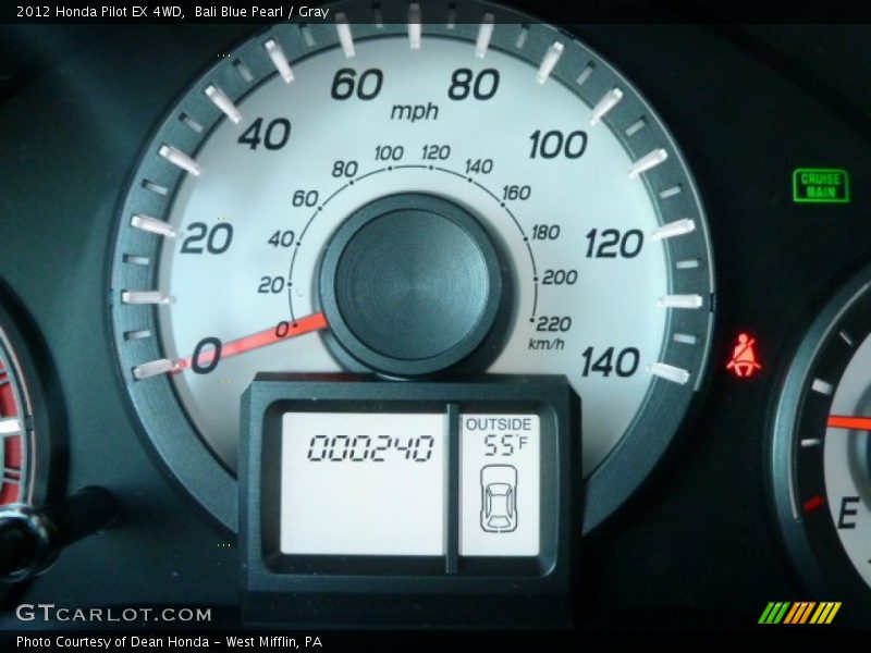 Bali Blue Pearl / Gray 2012 Honda Pilot EX 4WD