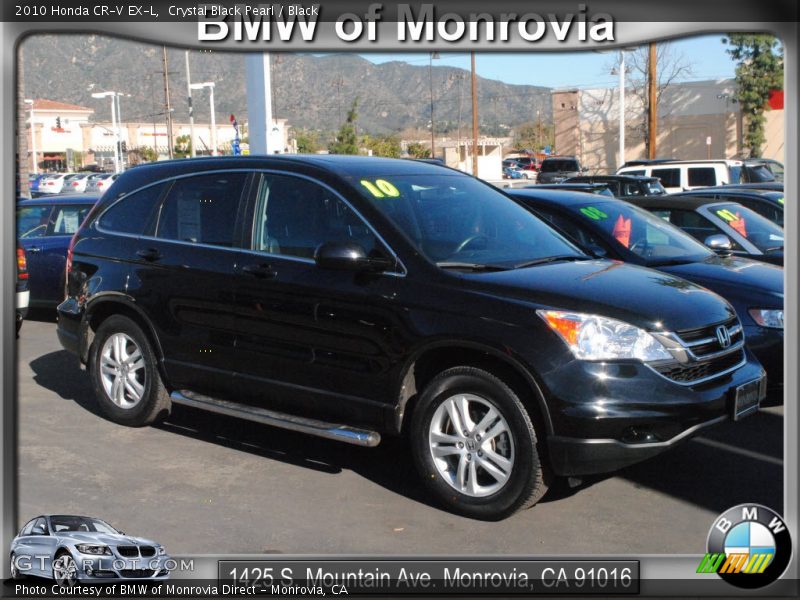 Crystal Black Pearl / Black 2010 Honda CR-V EX-L