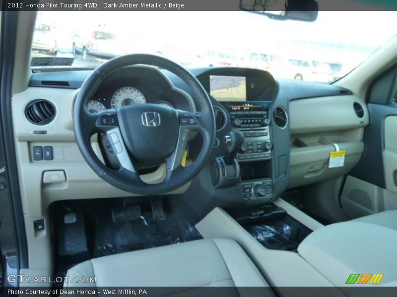  2012 Pilot Touring 4WD Beige Interior