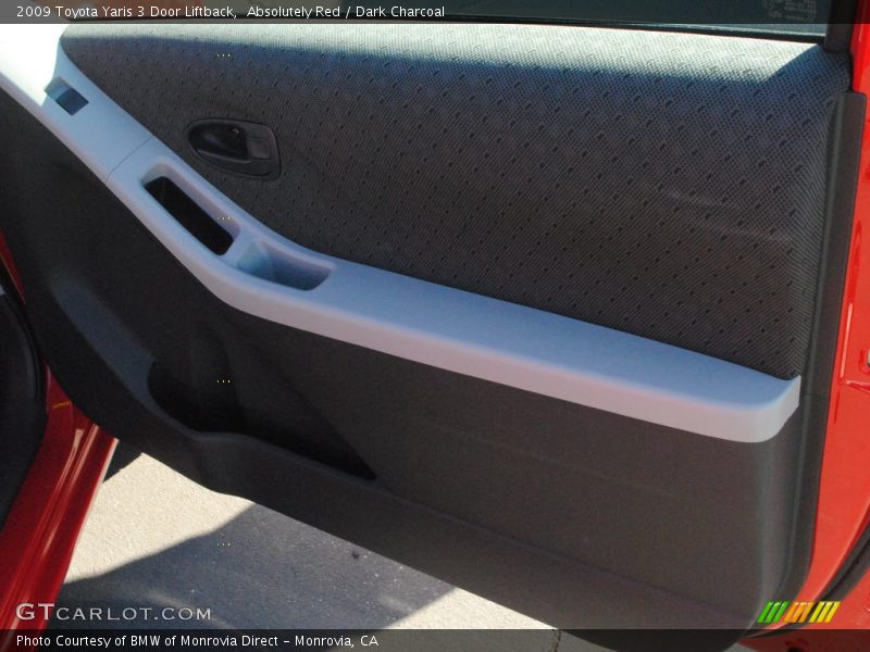 Absolutely Red / Dark Charcoal 2009 Toyota Yaris 3 Door Liftback