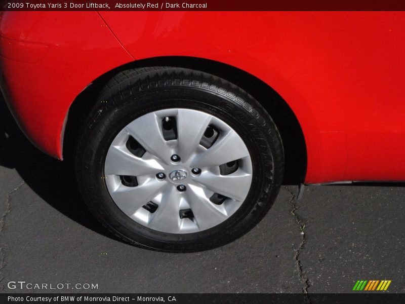 Absolutely Red / Dark Charcoal 2009 Toyota Yaris 3 Door Liftback