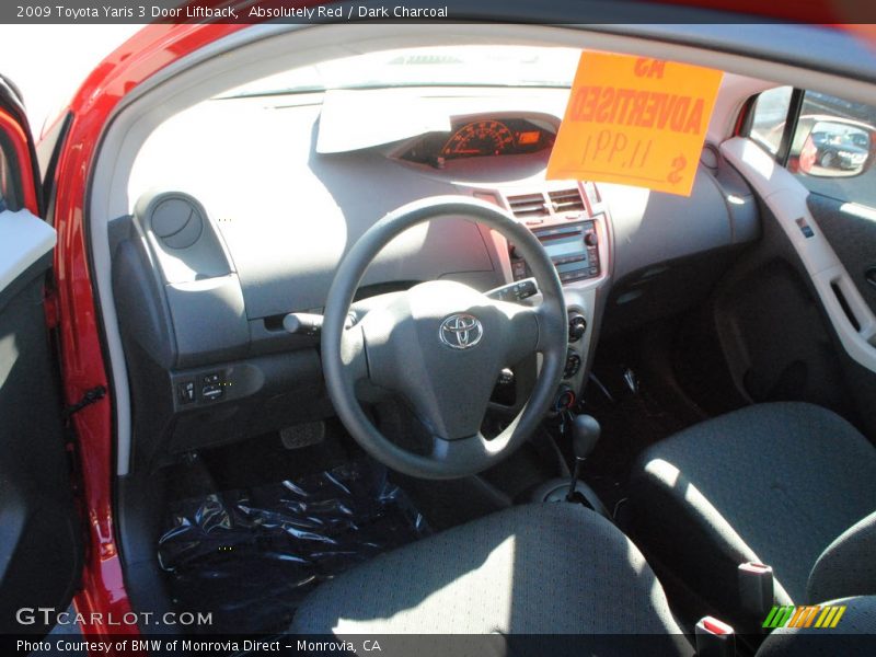 Absolutely Red / Dark Charcoal 2009 Toyota Yaris 3 Door Liftback