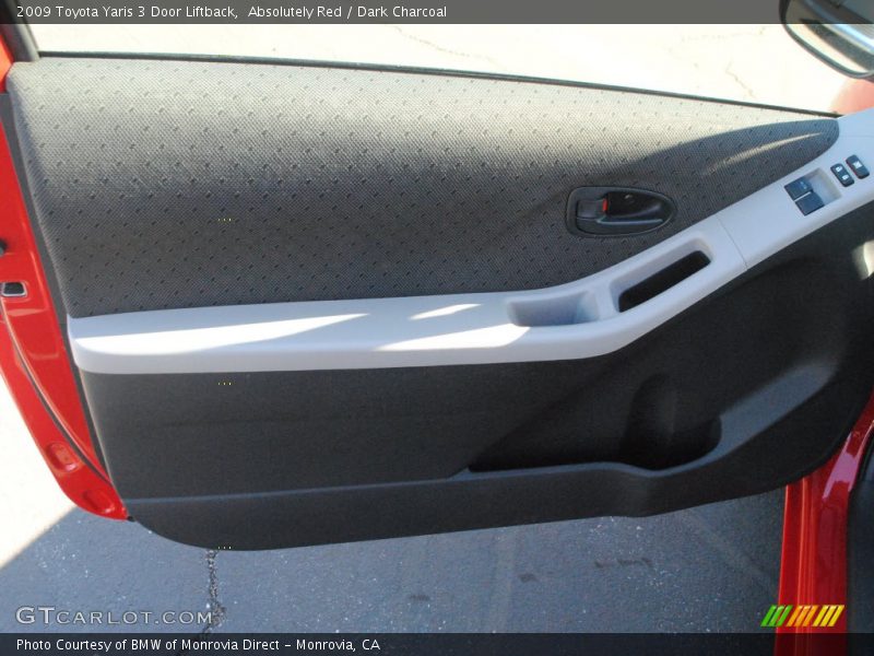 Absolutely Red / Dark Charcoal 2009 Toyota Yaris 3 Door Liftback