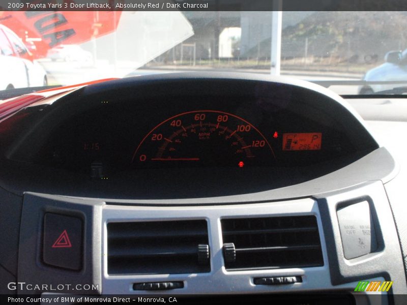 Absolutely Red / Dark Charcoal 2009 Toyota Yaris 3 Door Liftback