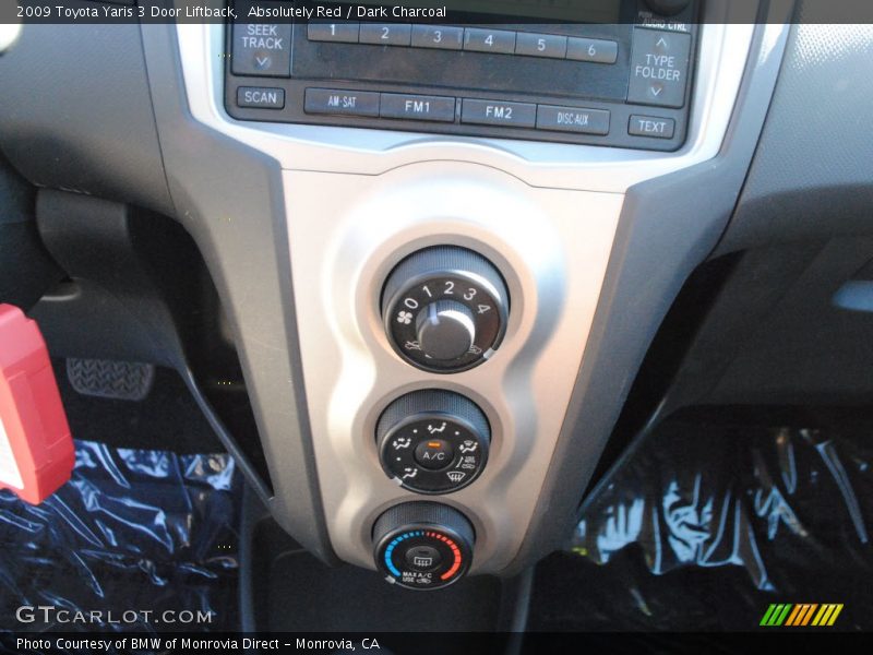 Absolutely Red / Dark Charcoal 2009 Toyota Yaris 3 Door Liftback