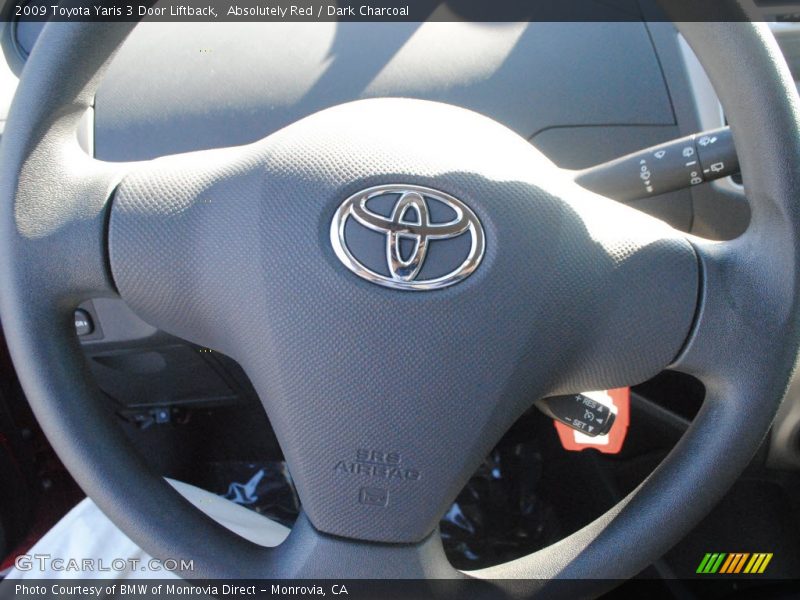 Absolutely Red / Dark Charcoal 2009 Toyota Yaris 3 Door Liftback