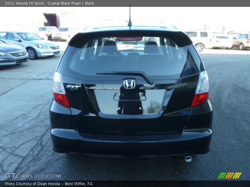 Crystal Black Pearl / Black 2012 Honda Fit Sport