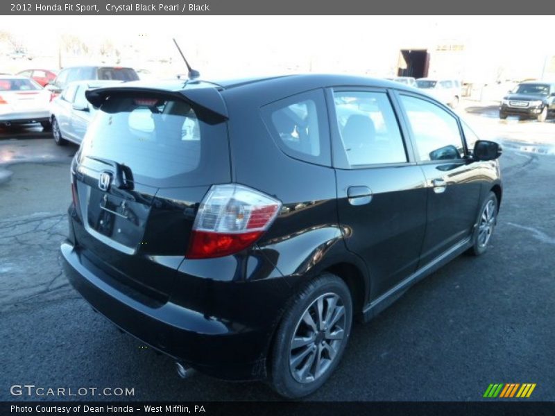 Crystal Black Pearl / Black 2012 Honda Fit Sport