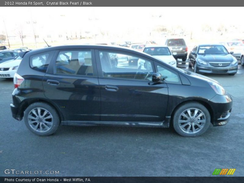 Crystal Black Pearl / Black 2012 Honda Fit Sport